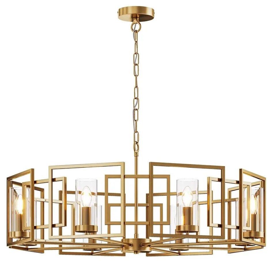 Maytoni H009PL-08G - Luster na reťazi BOWI 8xE14/40W/230V