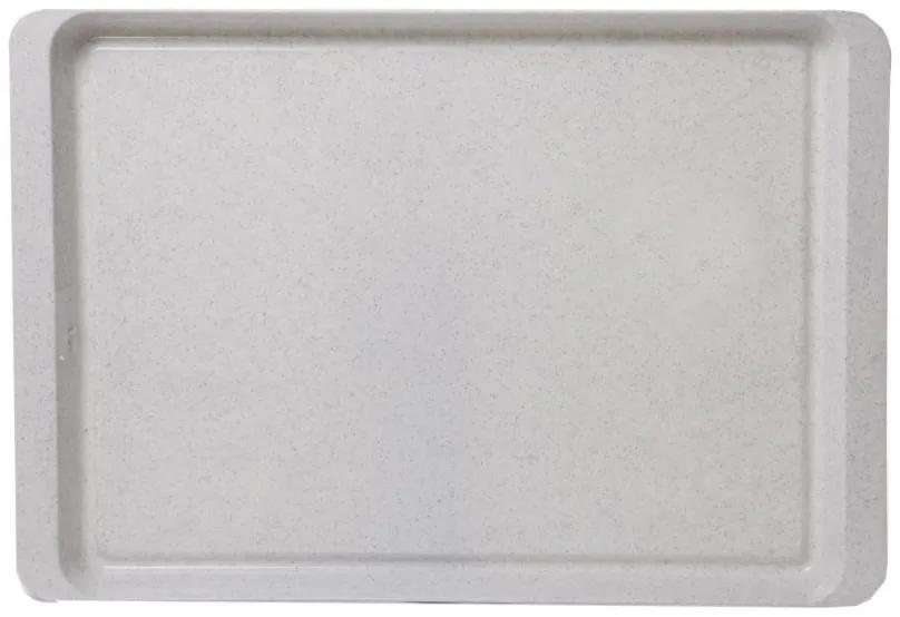 ALFA PLASTIK - Podnos 50x34cm granit biely