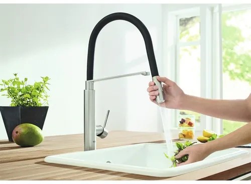 Kuchynská batéria so sprškou GROHE Concetto supersteel 31491DC0