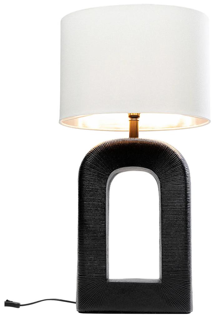 Tubus stolová lampa bielo-čierna 79 cm