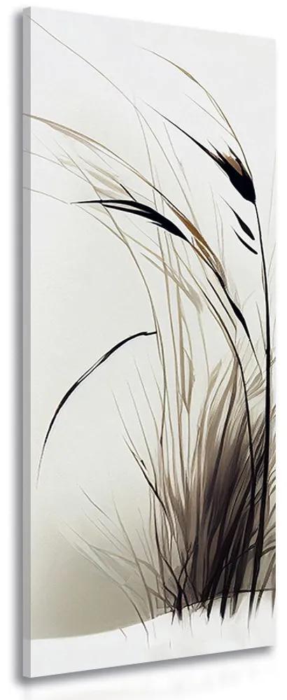 Obraz steblá suchej trávy Varianta: 45x135