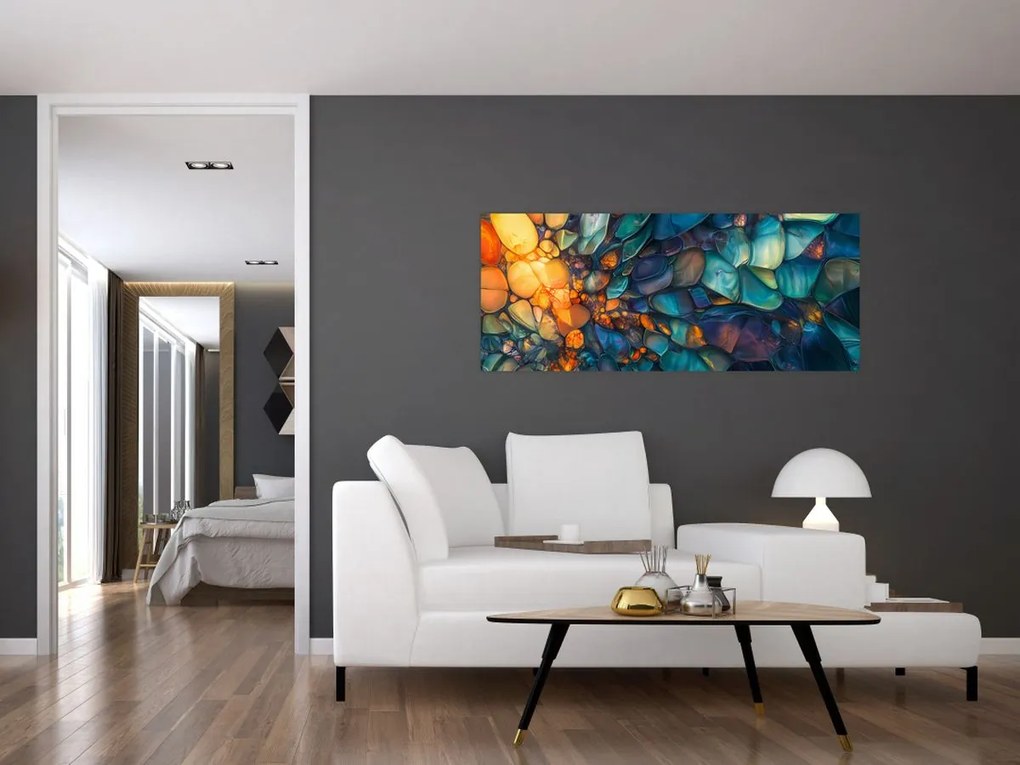 Obraz - Sklenená mozaika (120x50 cm)