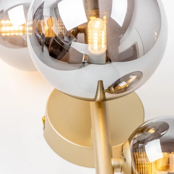 Brilagi - LED Nástenné svietidlo MILLA 3xG9/3W/230V zlatá/dymová