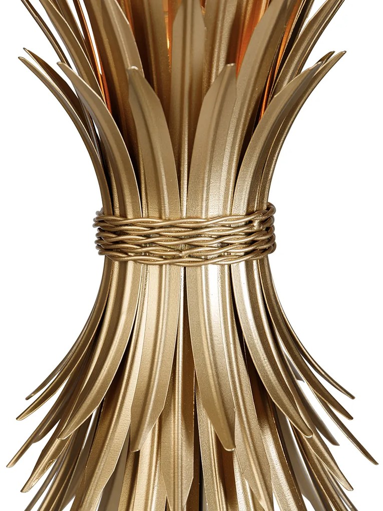 Stojaca lampa v štýle Art Deco zlatá - Wesley