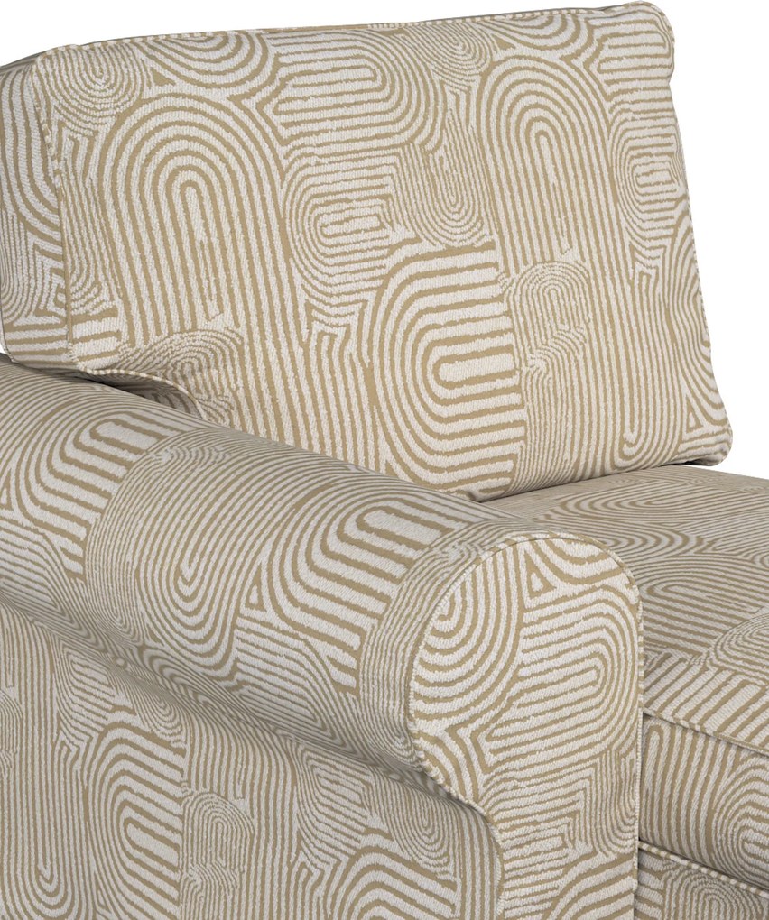 Poťah na ležadlo Ektorp (ľavé) farba produktu béžová látka zapletaná, vzorované