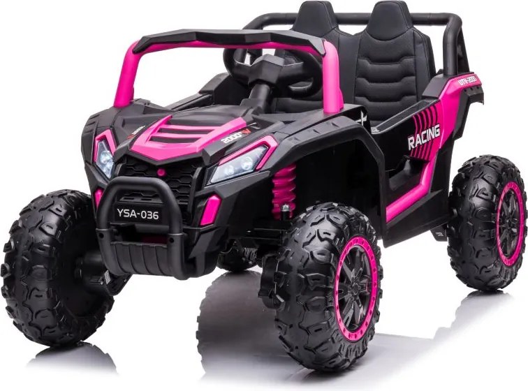 LEAN CARS Elektrické auto na batérie YSA036 ružové 4x4