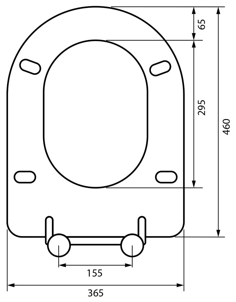 Sapho Sapho, MEDIC WC sedátko, Slim, Soft Close, duroplast, biela, MC102-113