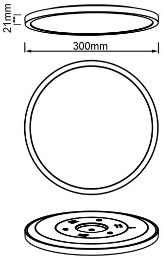 Brilliant - LED stmievateľné stropné svietidlo TUCO LED/20W/230V pr. 29,5 cm čierne