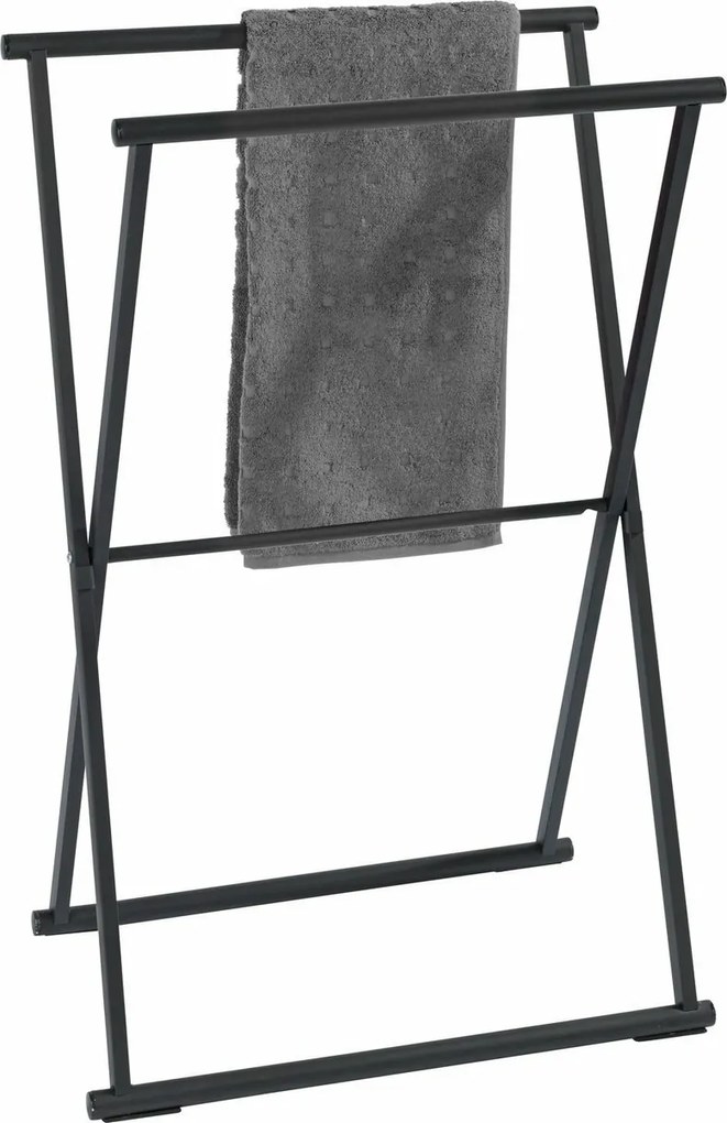 Wenko LAVA skladací vešiak na uteráky – čierny