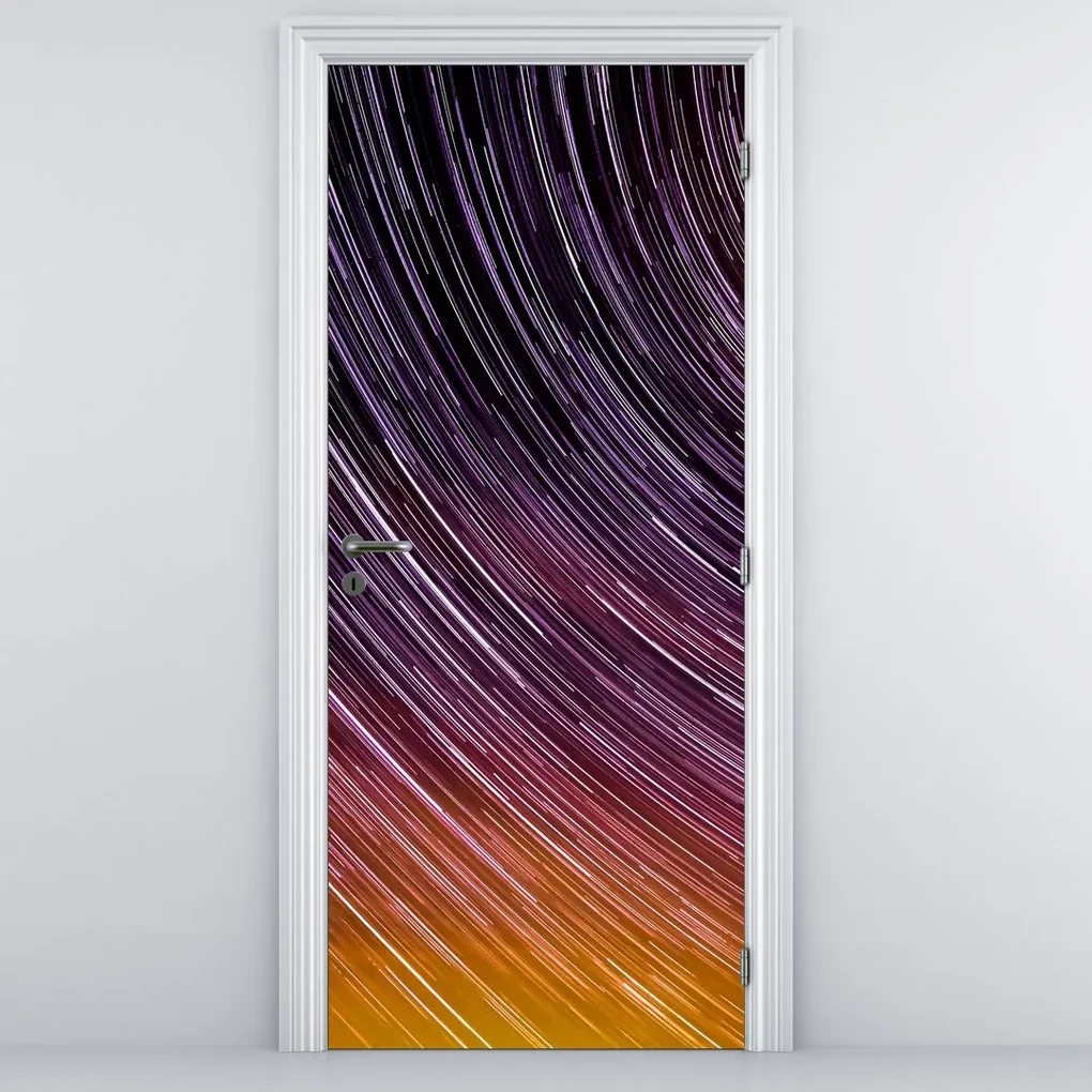 Fototapeta na dvere - Rozmazané hviezdy na oblohe (95x205cm)
