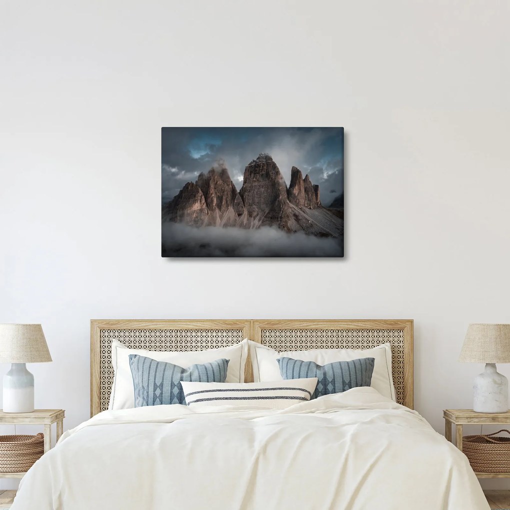 Obraz - Tri Zuby, Talianske Dolomity (70x50 cm)