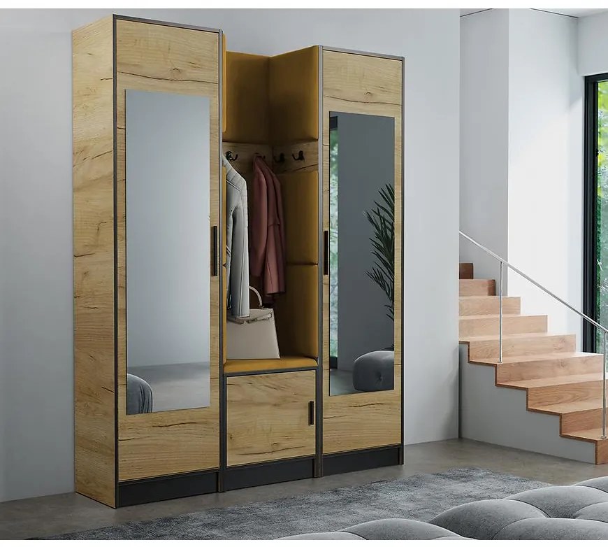 Predsieňový nábytok Roj 12 craft + Kronos 01 medová