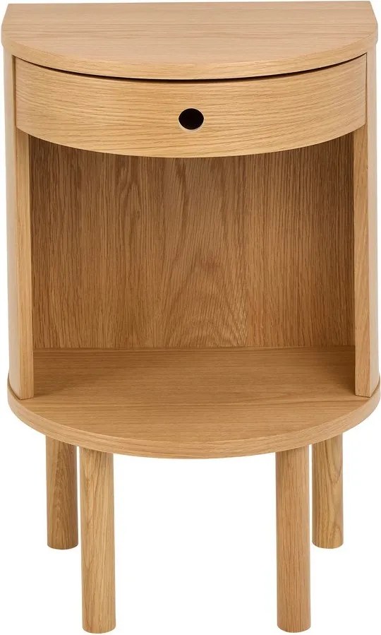 Nočný stolík v dekore duba v svetloprírodnej farbe Paron – Actona