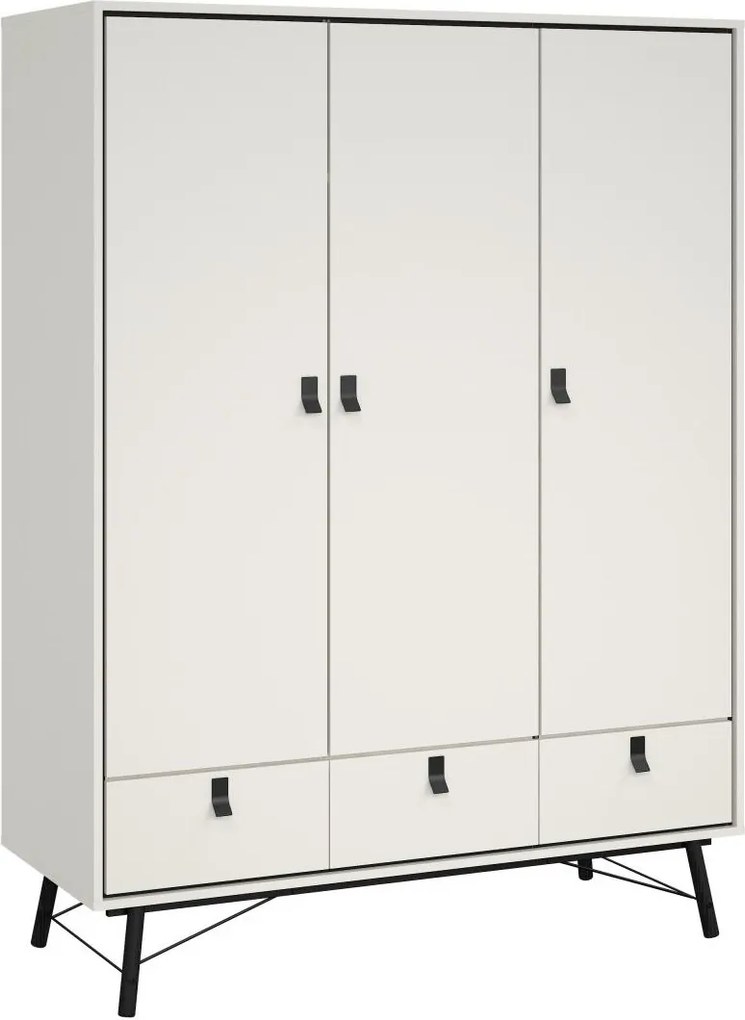 Šatníková skriňa Rainy 150 cm biela