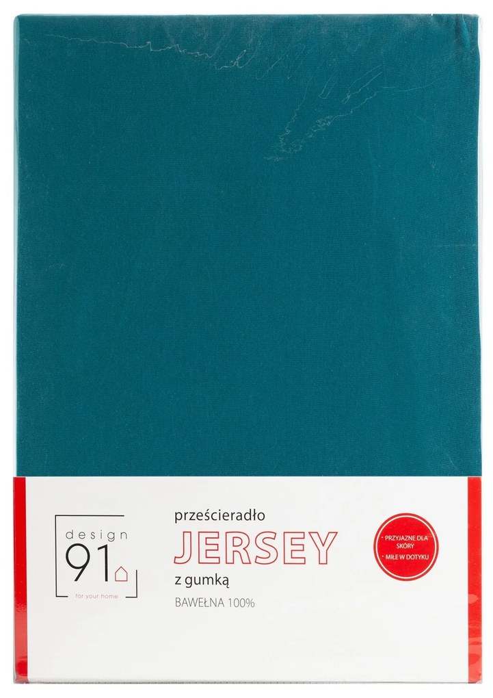 JERSEY PRESTIERADLO 90X200 CM, VÝŠKA 25 CM TYRKYSOVÉ