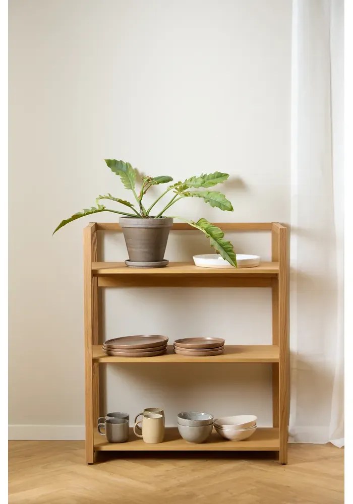 Regál Ludza 80 cm dub přírodní