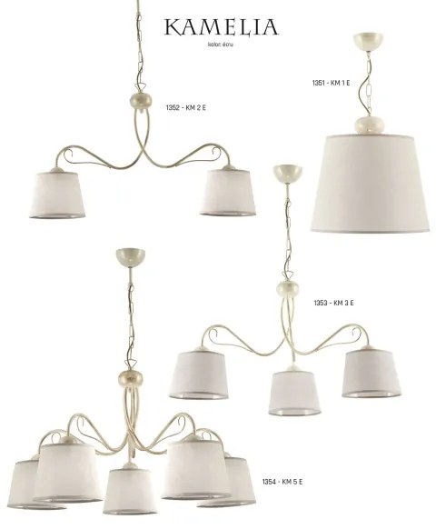 Jupiter 1351 KM 1 E - Luster na reťazi KAMELIA 1xE27/60W/230V