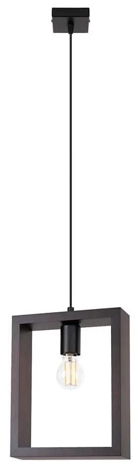 Sollux SL.1311 - Luster na lanku ARIES 1xE27/15W/230V buk/wenge