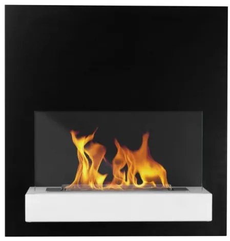 Závesný biokrb na stenu BIELY SO SKLOM 45x47x17