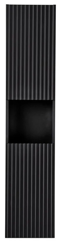 Vysoká koupelnová skříňka Nova Black D 80-03-2D černá