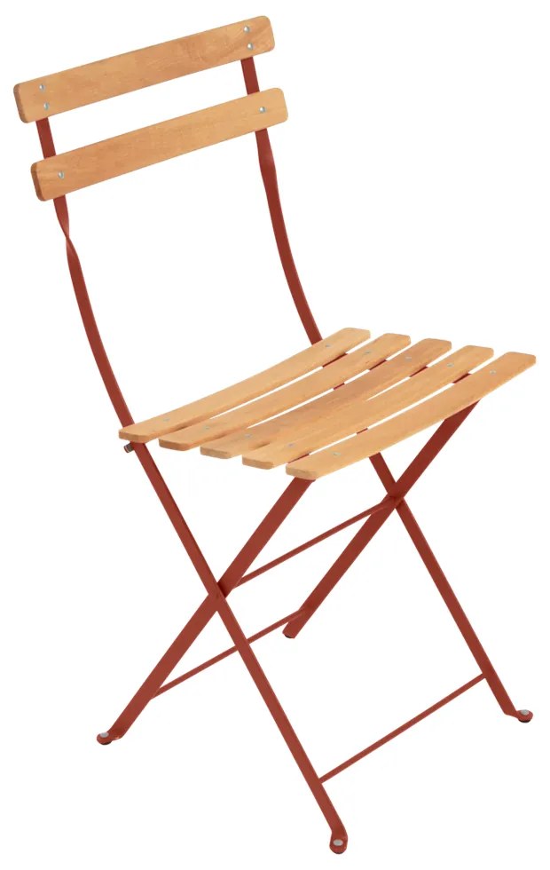 Fermob Skladacia stolička BISTRO NATURAL - Red Ochre