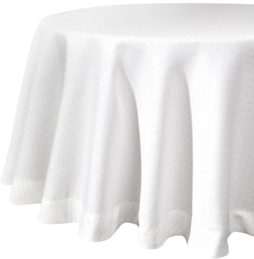 EUROFIRANY OBRUS ELLEN (FI) 120 CM BIELY