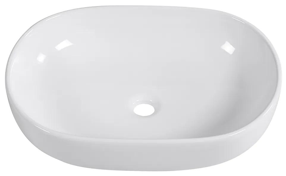 Cerano Deno, keramické umývadlo na dosku 590x410x145 mm, biela lesklá, CER-CER-428431