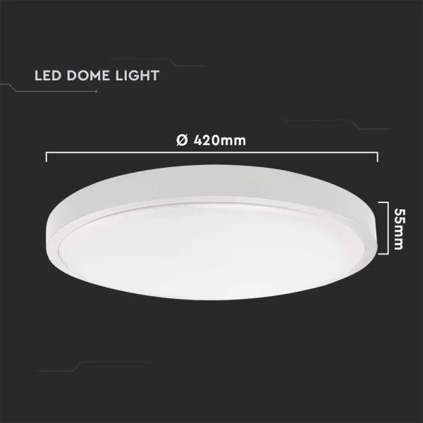 LED Kúpeľňové stropné svietidlo LED/30W/230V 3000K IP44 pr. 42 cm biela
