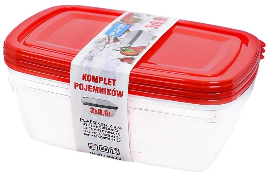 Sada nádob 3x0,9l 660-00