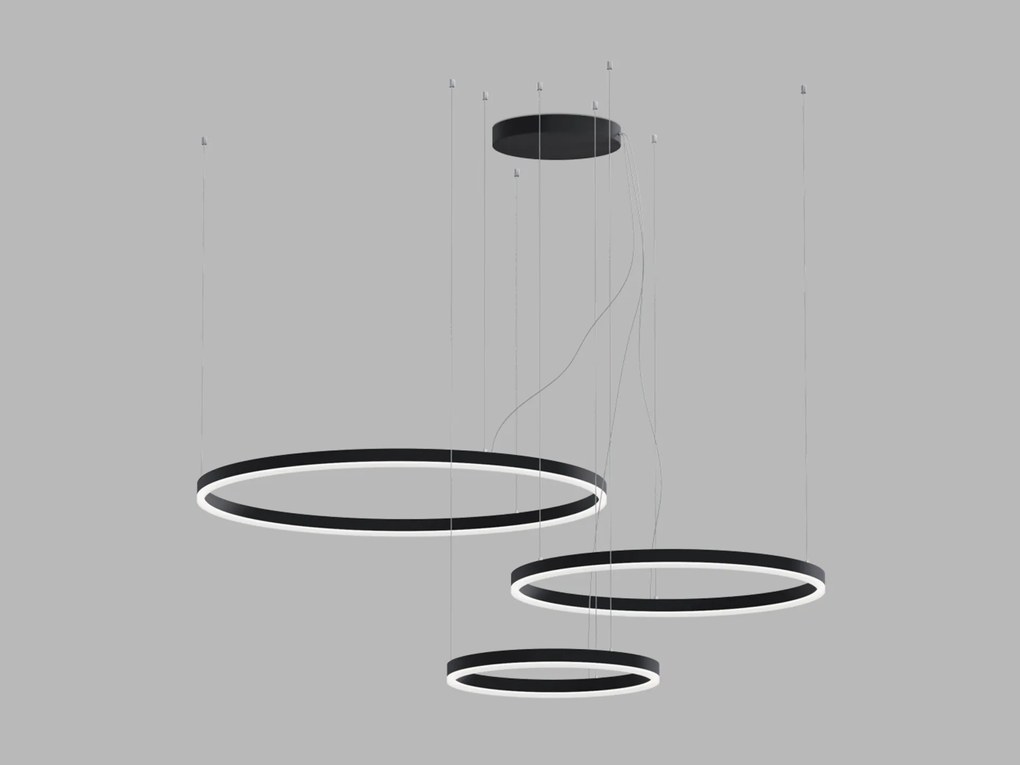 LED2 3274753D Závesné svietidlo Circle Set 3 Pz, B Dali/push DIM 136W 3000K