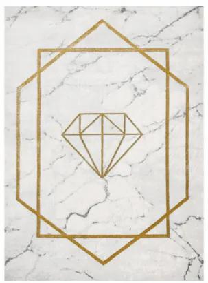 Koberec EMERALD exkluzívny 1019 glamour, styl diament, marmur krém / zlatý
