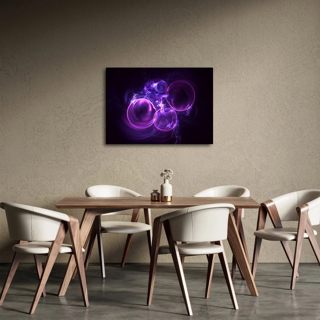 Abstraktný obraz bublín (70x50 cm)