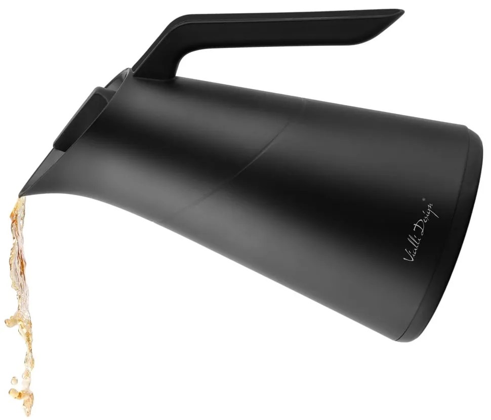 Čierna termoska 1 l Soho – Vialli Design