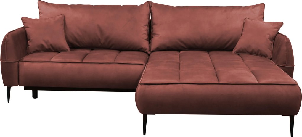 XXXLutz ROHOVÁ SEDAČKA, textil, koralová MID.YOU - Sedačky - 001574002803