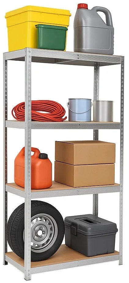Dílenský regál IRONHOLD 174x80 cm stříbrný