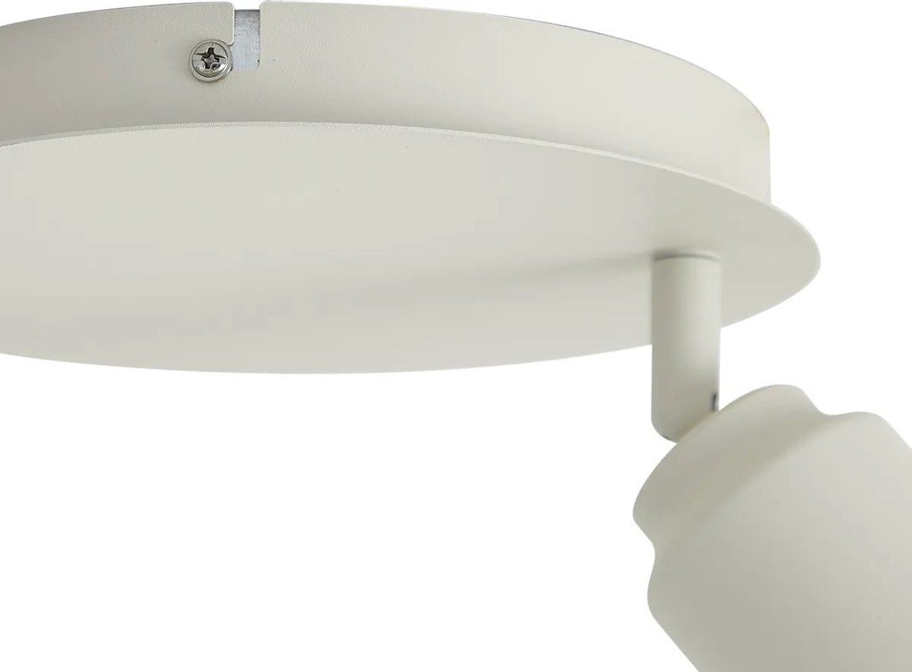 Moderné kúpeľňové bodové svietidlo béžové 2-svetlá IP44 - Ducha