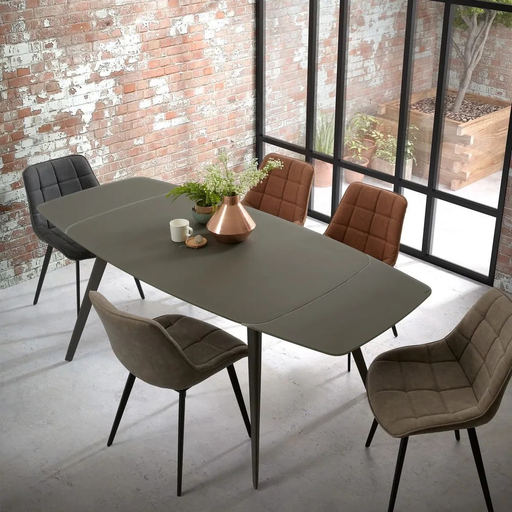 Béžovosivá jedálenská stolička Kave Home Adah