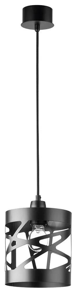Sigma Luster na lanku MODUL FREZ 1xE27/60W/230V pr. 17,5 cm čierna SI0086