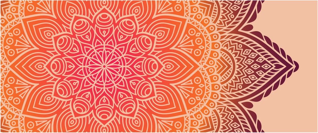 Obraz - Mandala umenia (120x50 cm)