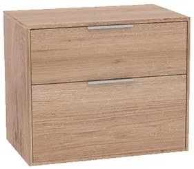 Kúpeľňová skrinka bez umývadla Roca Optica 78,5x56,5x45,5 cm dub OPTDESK802ZO