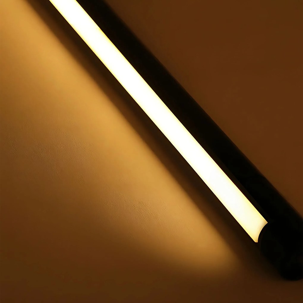 Toolight Toolight, LED závesné osvetlenie 120cm, 15W, 3000K, LHJ031-CP, čierna matná, OSW-50014