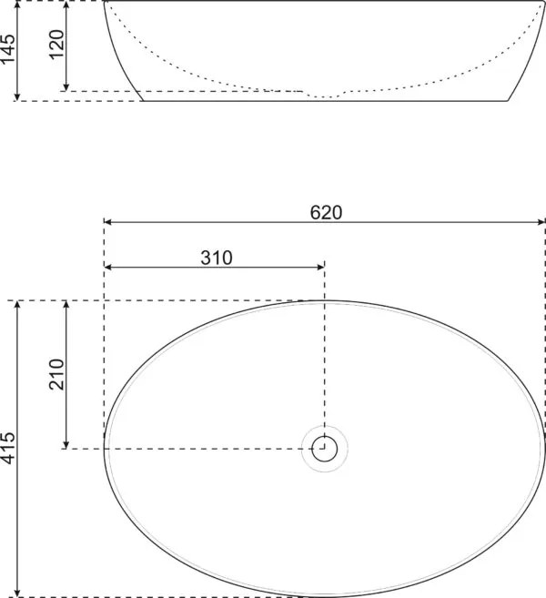 Novoterm Keramické umývadlo na dosku NV-KR-902
