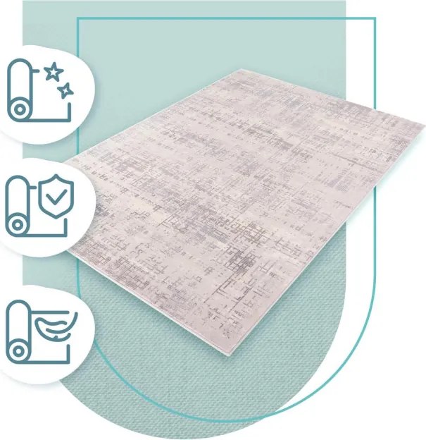 Koberec Dywilan Moon Super Studio strieborný