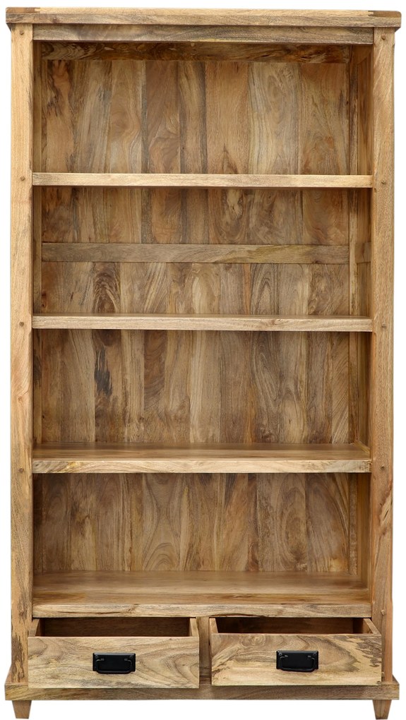 furniture-nabytek.cz - Knižnica drevená z masívu mango 100x45x180