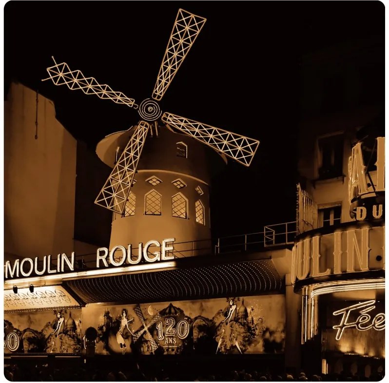 AG Design Obraz na stenu Moulin Rouge Akrylové plexisklo 29x29 cm
