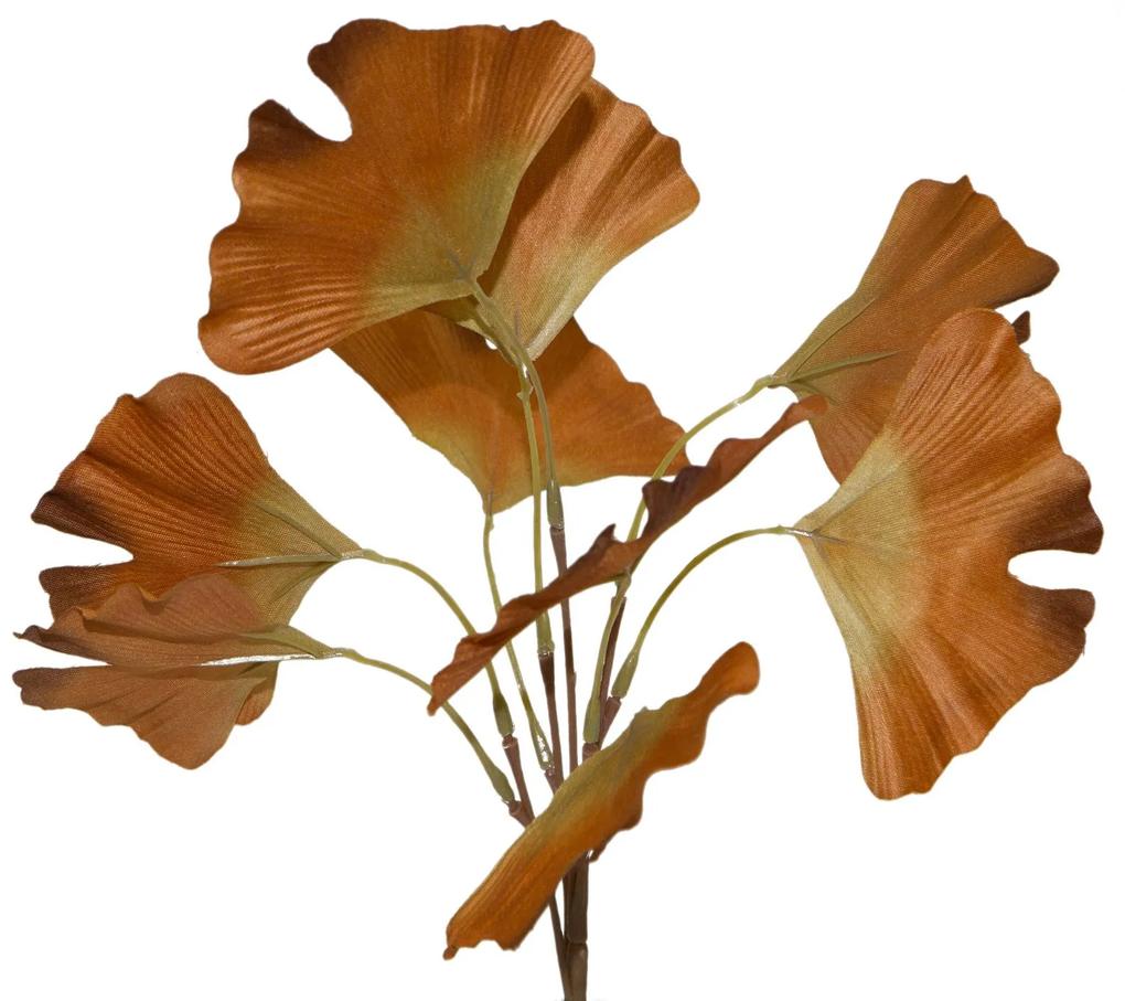 Dekoratívna kvetina 37 cm, s listami 20 cm, kvet 9 cm, červená