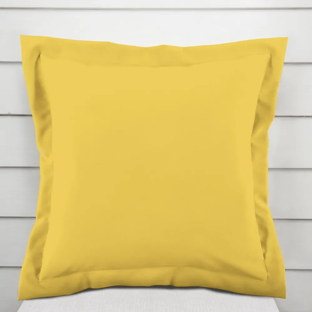 Biante Dekoračná obliečka na vankúš s lemom Rongo RG-090 Svetlo žltá 35 x 45 cm