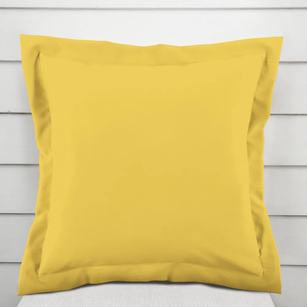 Biante Dekoračná obliečka na vankúš s lemom Rongo RG-090 Svetlo žltá 40 x 60 cm