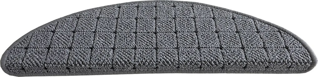 Nášľapy na schody Udinese šedý polkruh - 24x65 polkruh (rozmer vrátane ohybu) Vopi