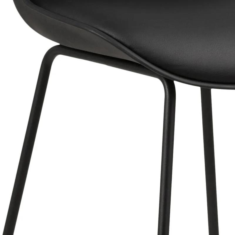Dizajnová barová stolička Nerys, čierna